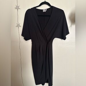 ASOS Black Midi Wrap Dress